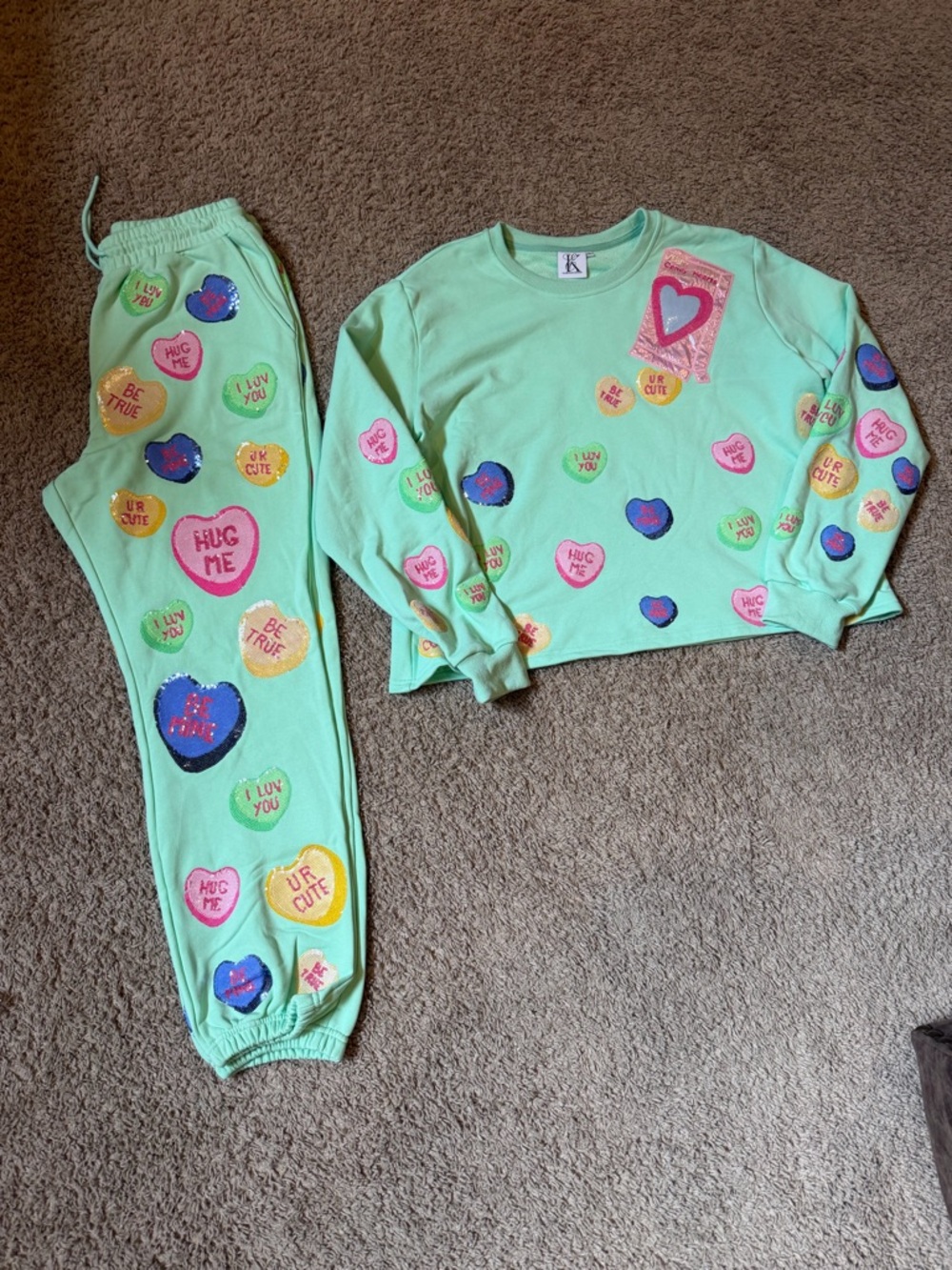 Ellory Kate Sweat heart Set